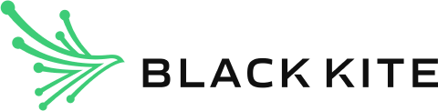 Black Kite logo black on white